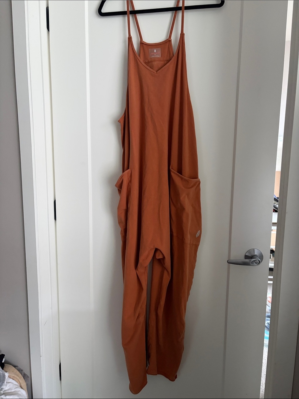 Free People FP movement Hot Shot onesie burnt orange XL